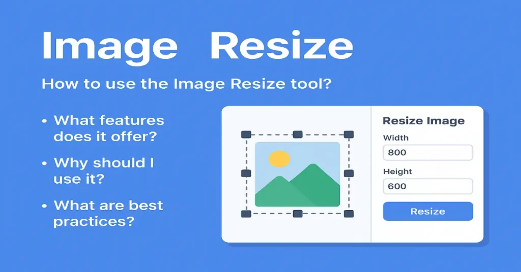 Free online image resize tool to adjust image dimensions quickly and easily